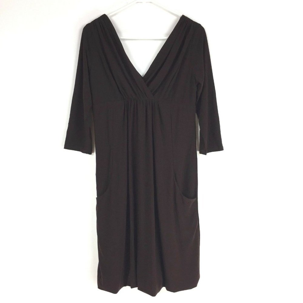 Essentials by ABS Brown Short Dress Small